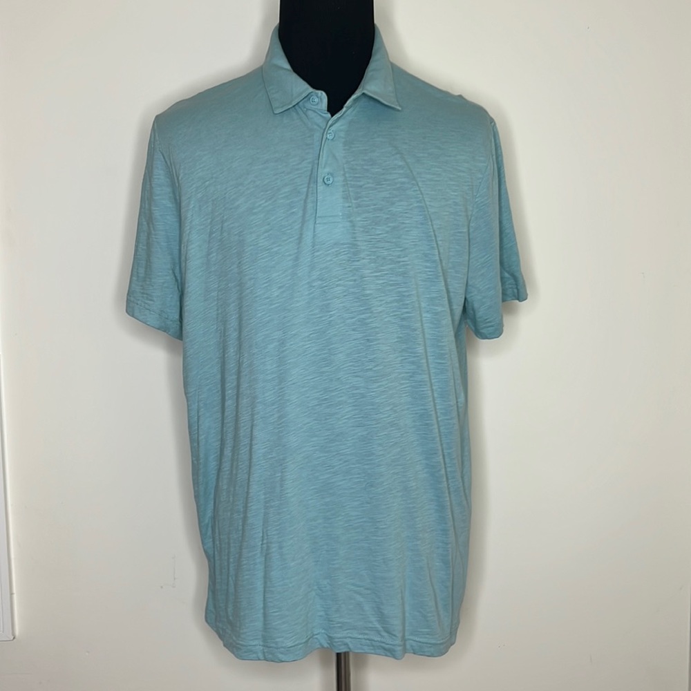 LC WAIKIKI Light Blue Soft Big & Tall Soft Cotton Polo Shirt 2XL